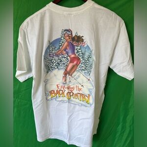 Winter Park short sleeve t-shirt, adult size large, pin-up design on the back